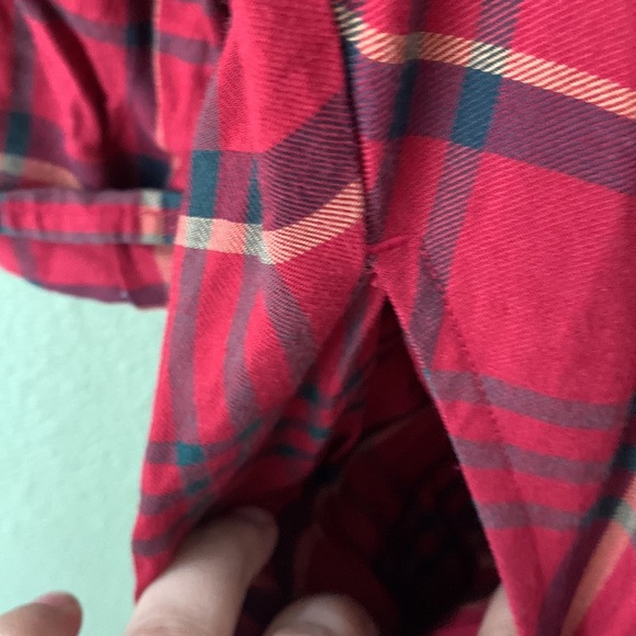 Eddie beuer plaid  cotton blend midi dress button front long sleeves holiday - Picture 10 of 15